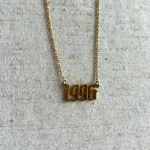 Old English Style “1996” Necklace